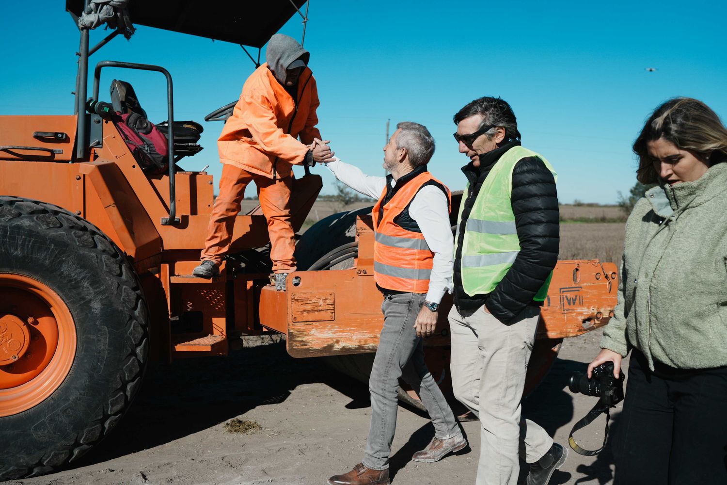 Frigerio activó el reinicio de la obra pública