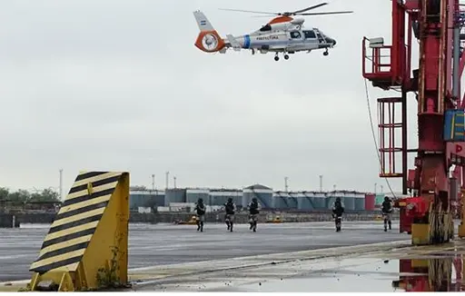 Prefectura desplegó un "simulacro de ataque terrorista" en Dock Sud