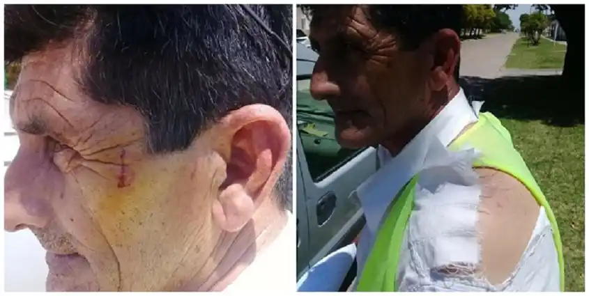 El inspector municipal lo notificó por no utilizar el tapabocas, y lo agredió