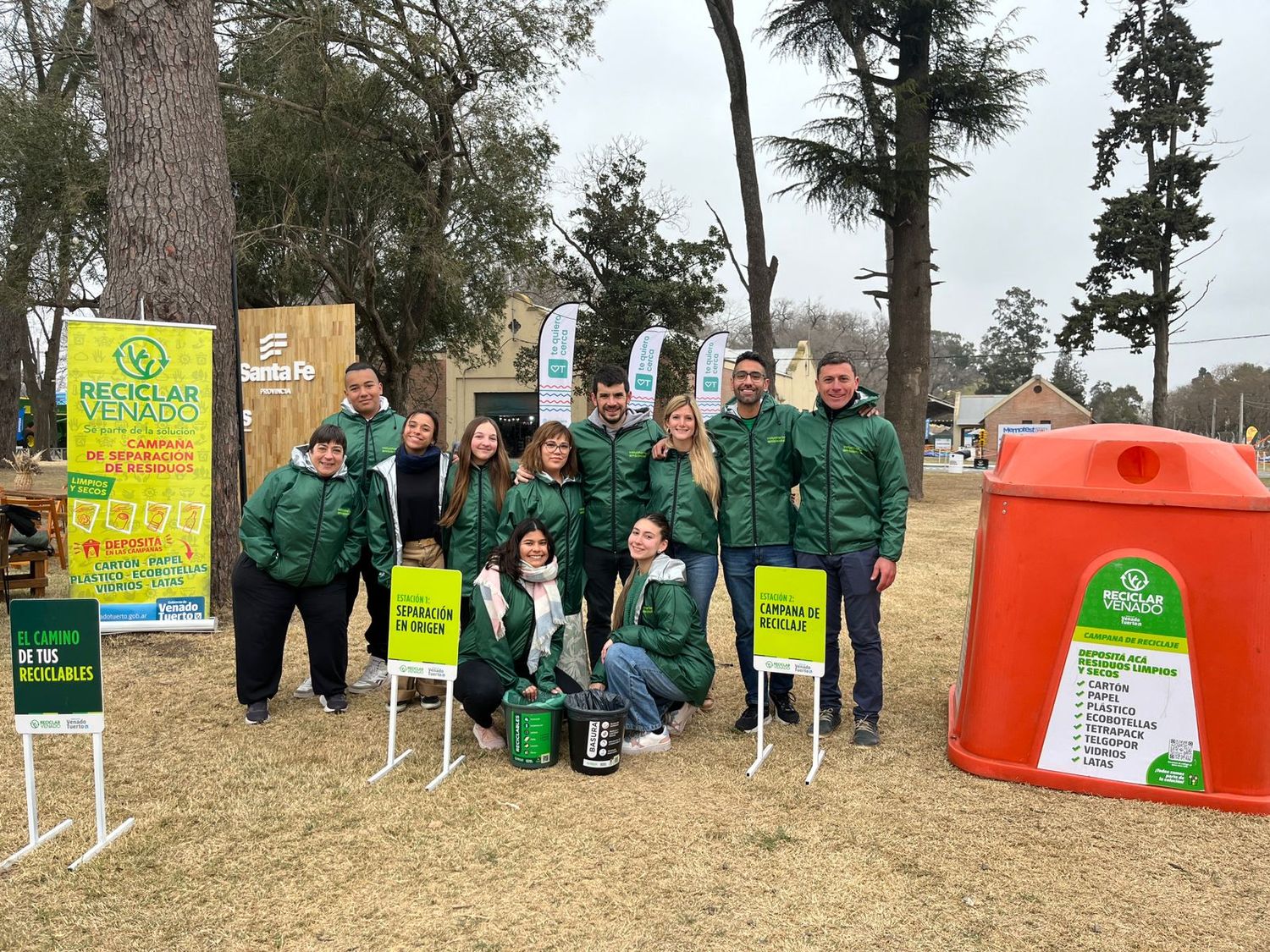 Los voluntarios de Reciclar Venado dijeron presente en la expo.