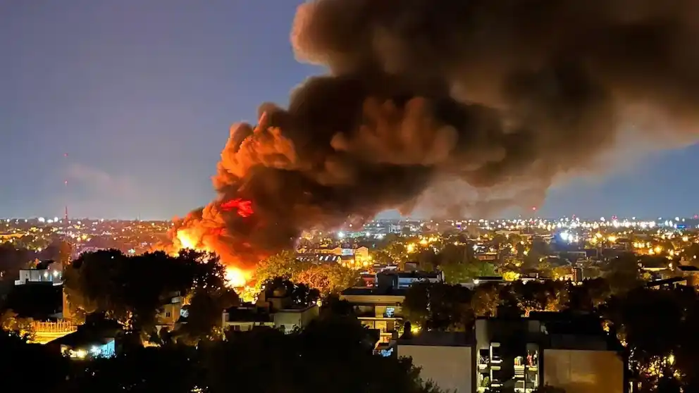 Impresionante explosión en el muncipio de San Fernando.