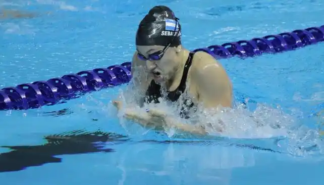 Julia Sebastián quedó entre las 20 mejores de los 100 metros pecho
