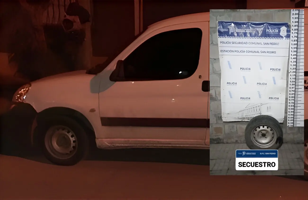 La camioneta estaba estacionada en Pellegrini al 700.