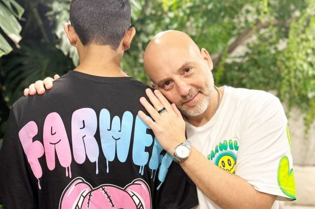 José María Muscari y su hijo adoptivo