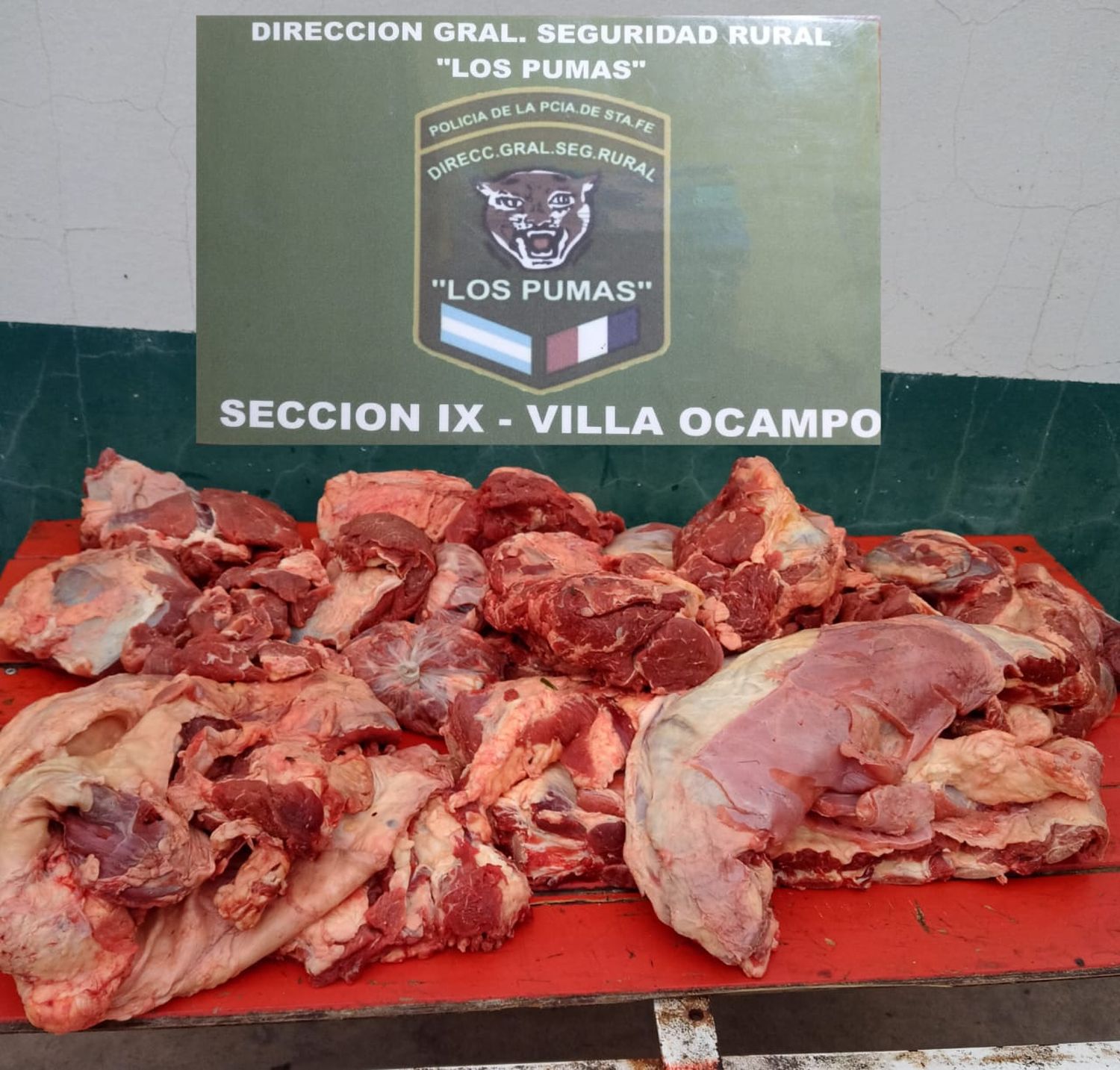 Carne secuestrada.