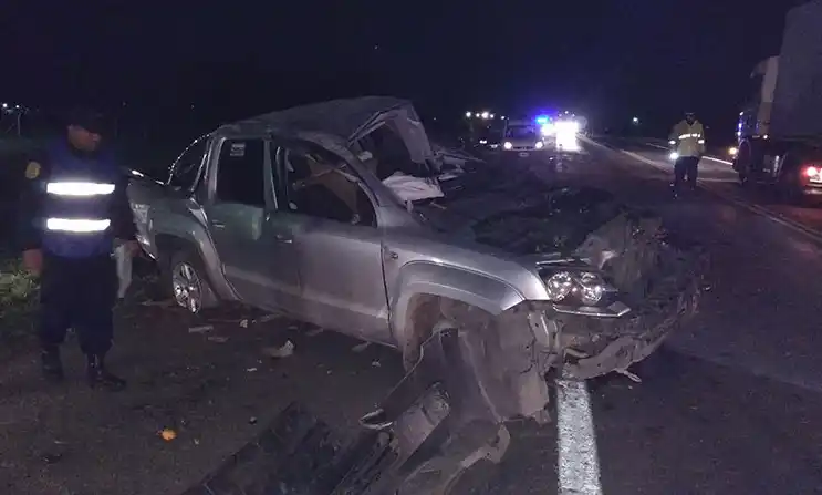 Dos hospitalizados tras violento vuelco en Gualeguaychú 