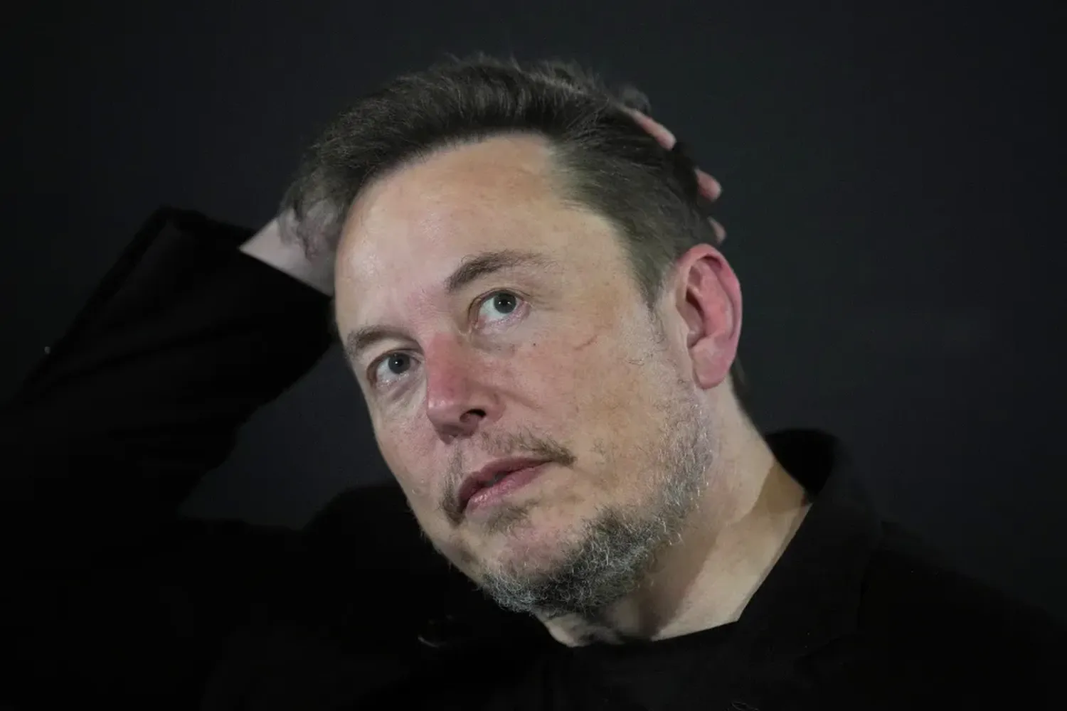 Elon Musk appears at an event in London, on Nov. 2, 2023