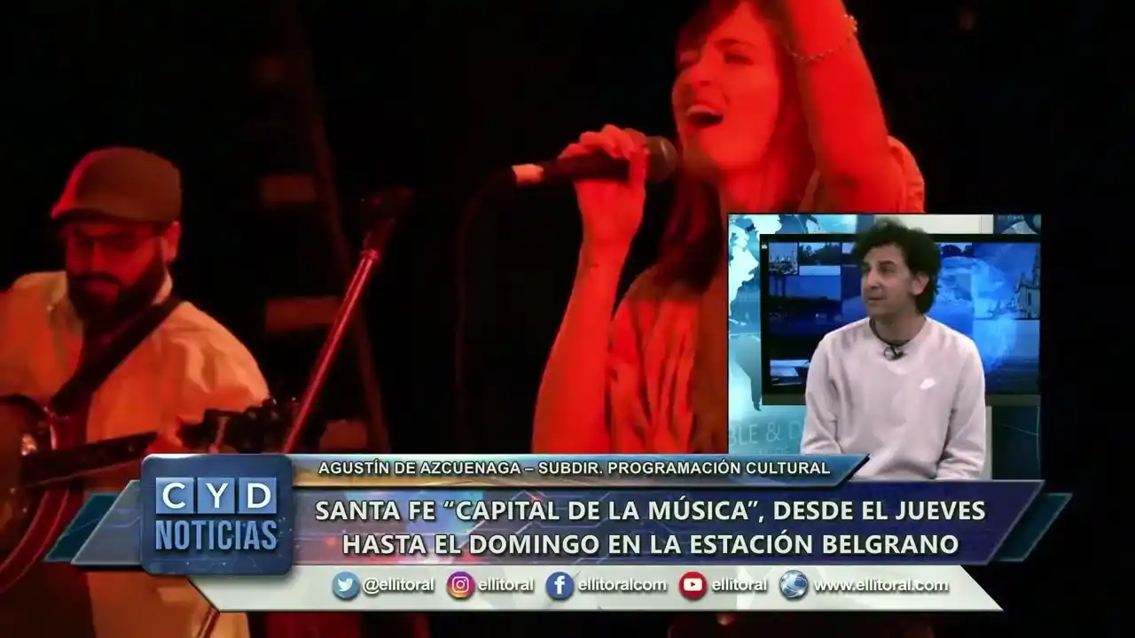 Santa Fe “Capital de la música”, desde el jueves hasta el domingo en la Estación Belgrano