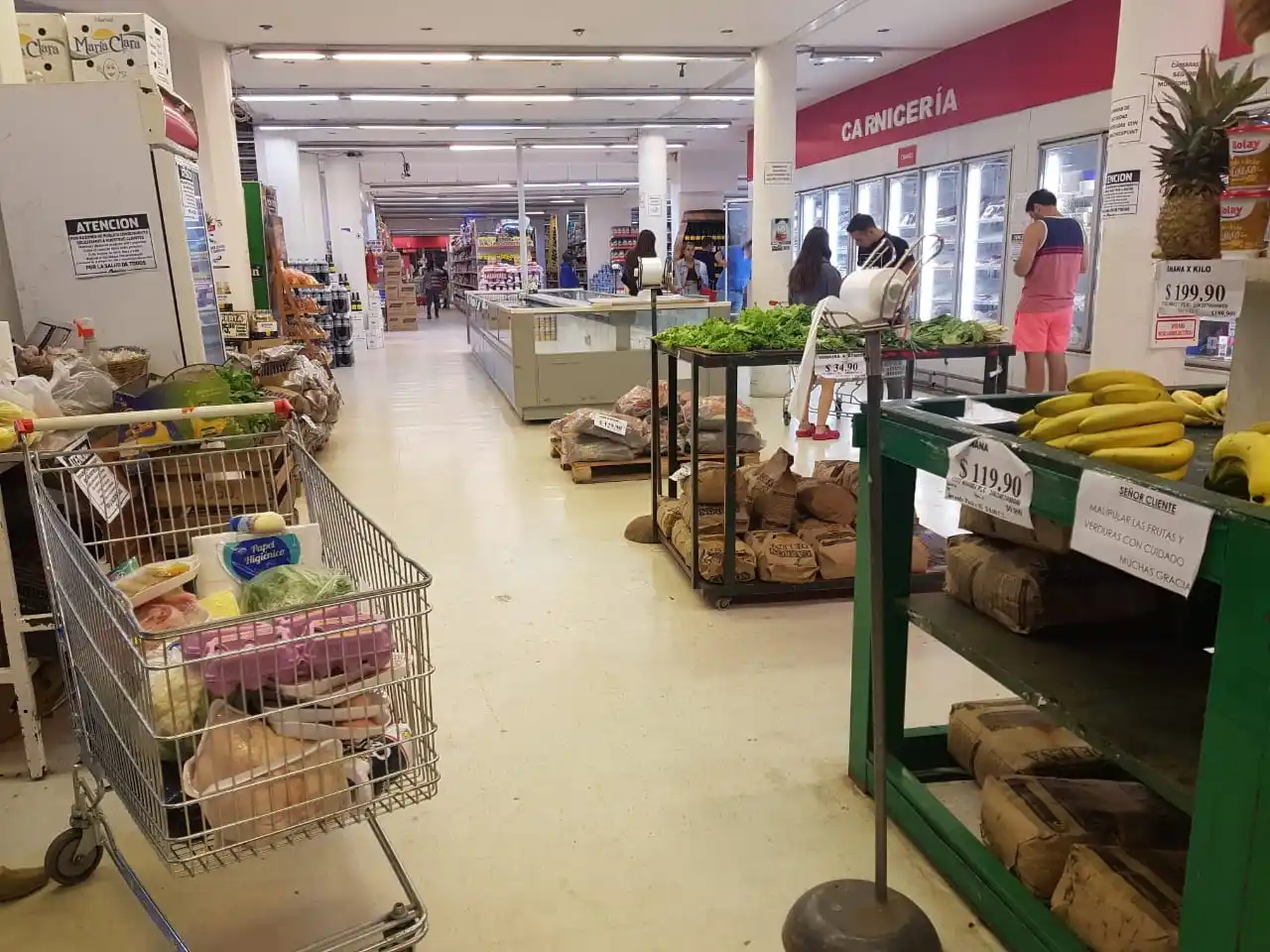 Los supermercados de la ciudad son levemente más baratos que la lista de Precios Máximos