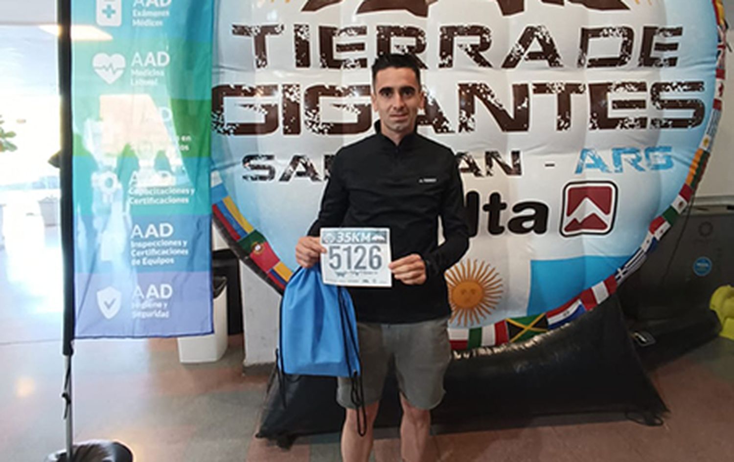 El atleta Agustín Pérez