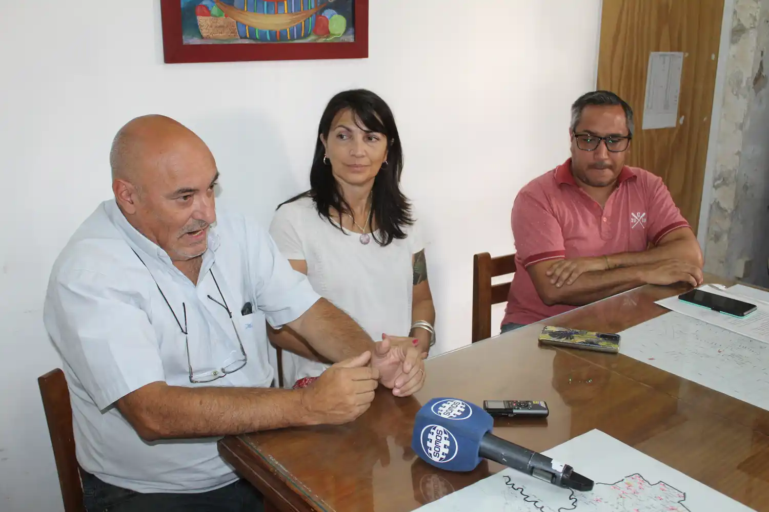 Oscar Daneri, Liliana Monti y José Luis Aguilar.