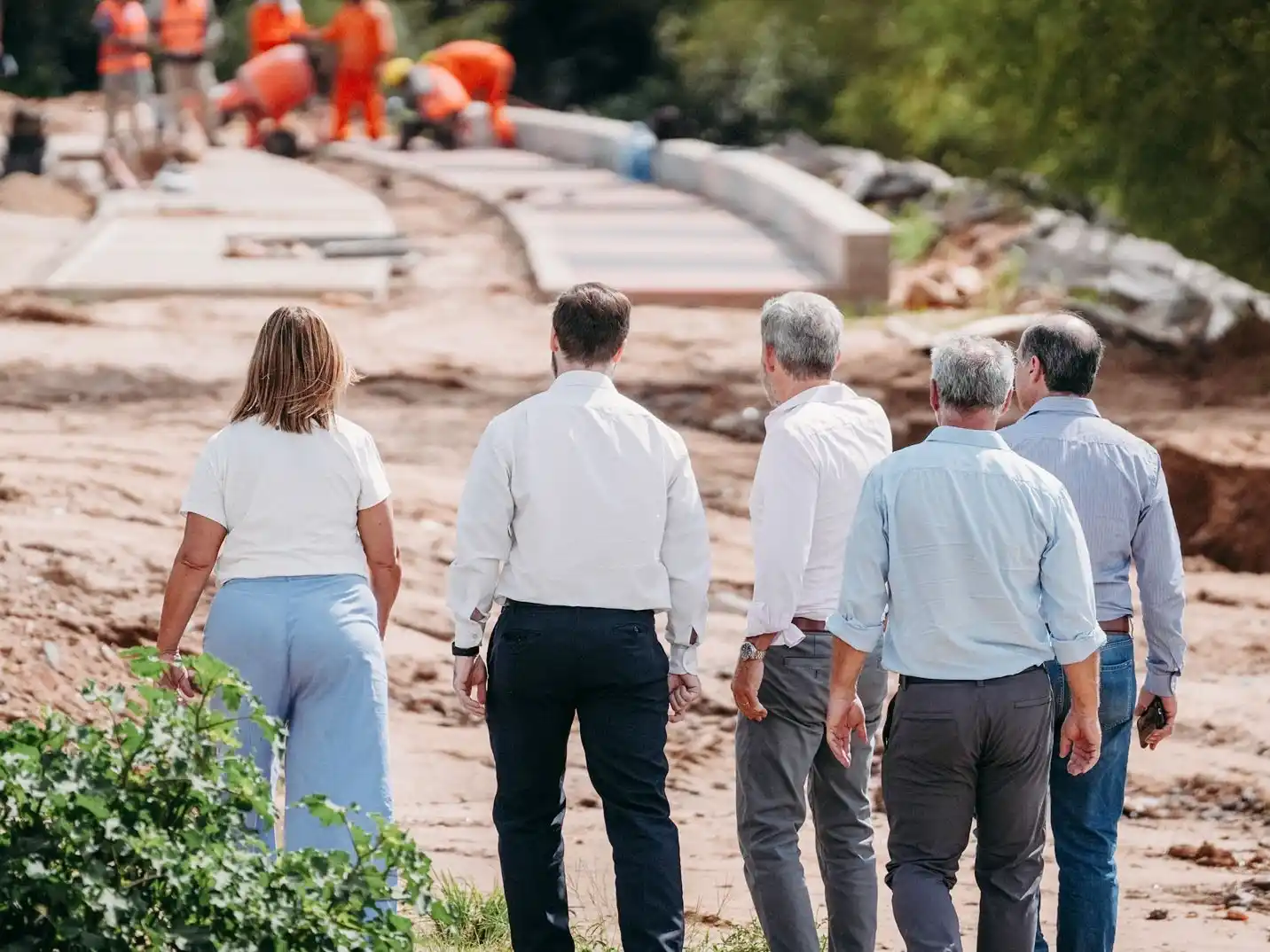 El Gobernador evaluó el estado de la obra en Costanera Nebel