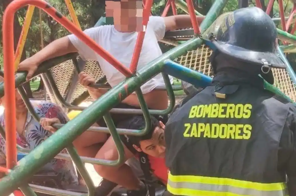 El momento del rescate