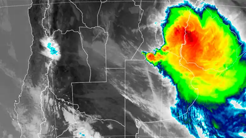 Alertan por la llegada de un ciclón subtropical a Entre Ríos y otras provincias
