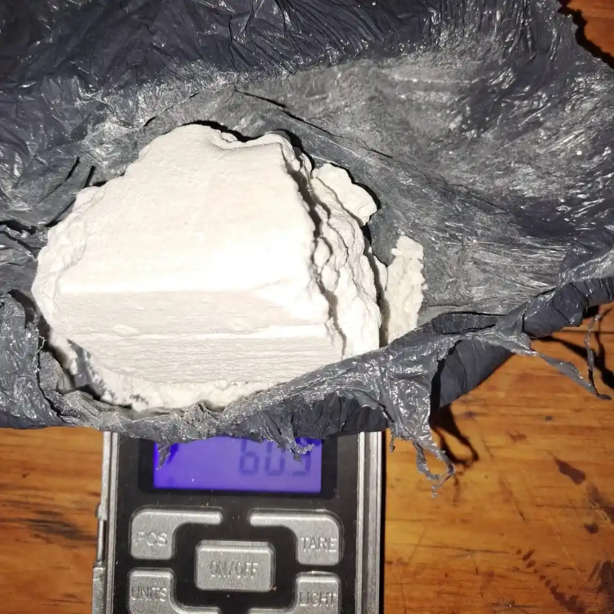 Parte de la cocaína incautada en Caparros al 800.