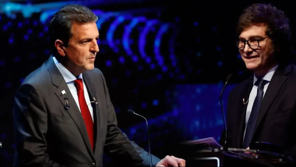 Massa y Milei protagonizan el último debate a una semana del balotaje presidencial