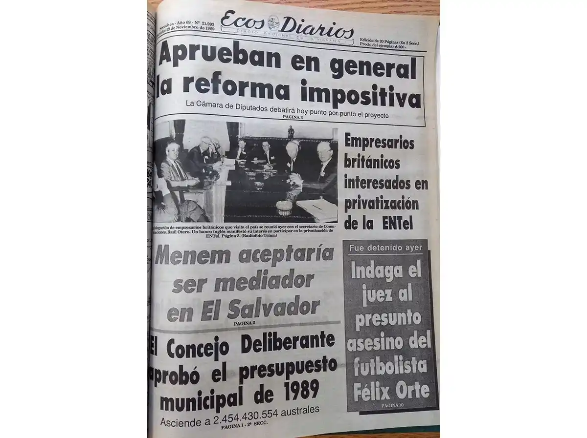 Miércoles 29 de noviembre de 1989