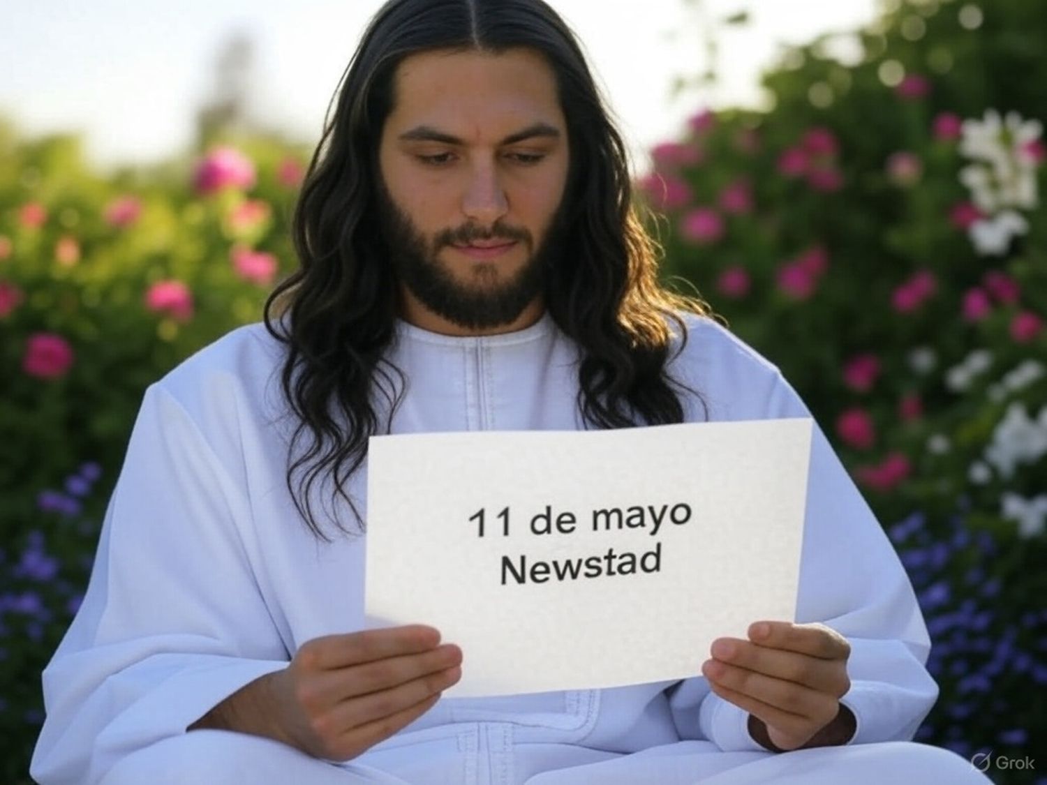 Santoral. Francisco, leyendo el Santoral del 11 de mayo.