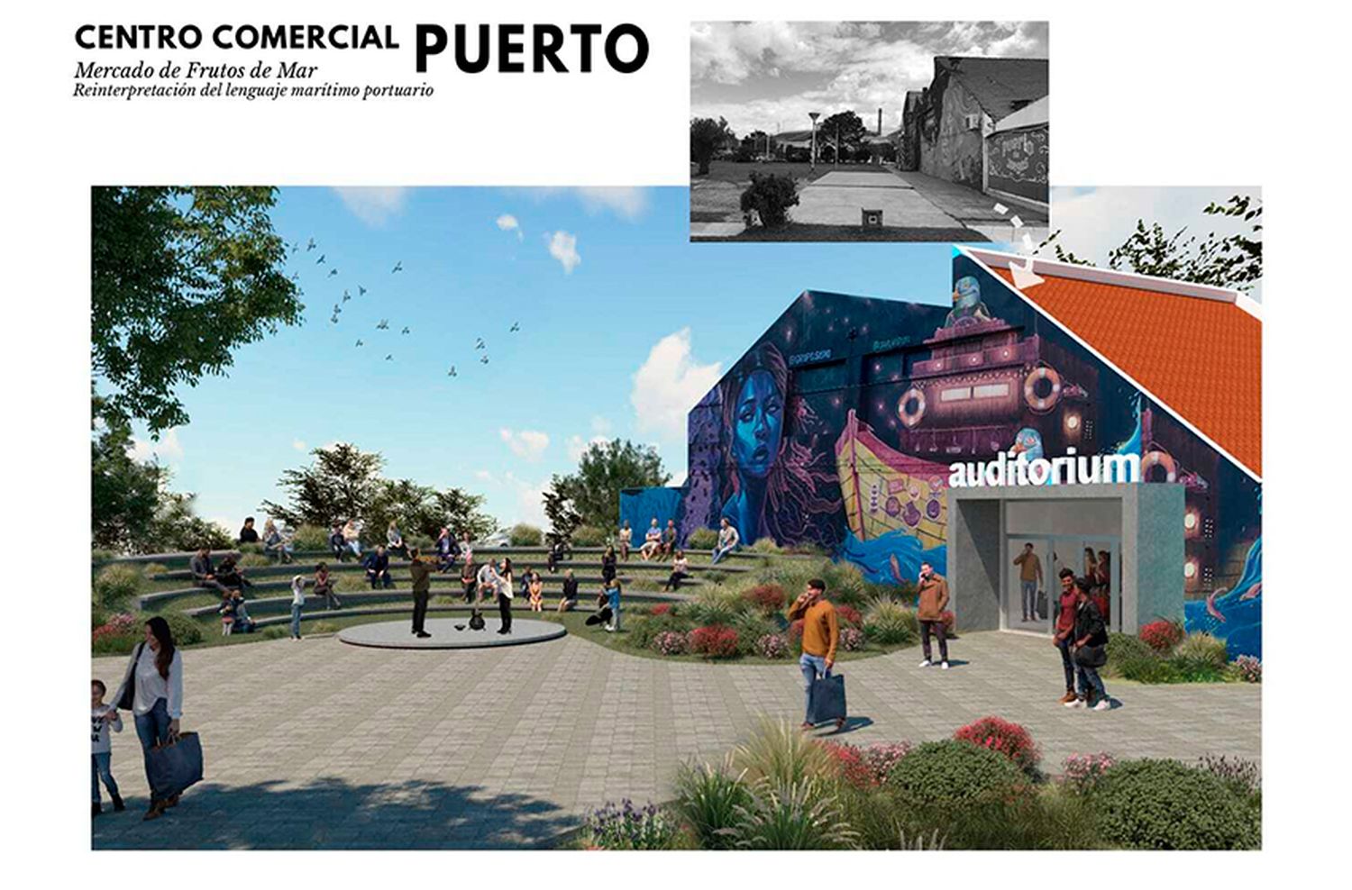 Presentaron un proyecto integral para revalorizar y ampliar el centro comercial del Puerto