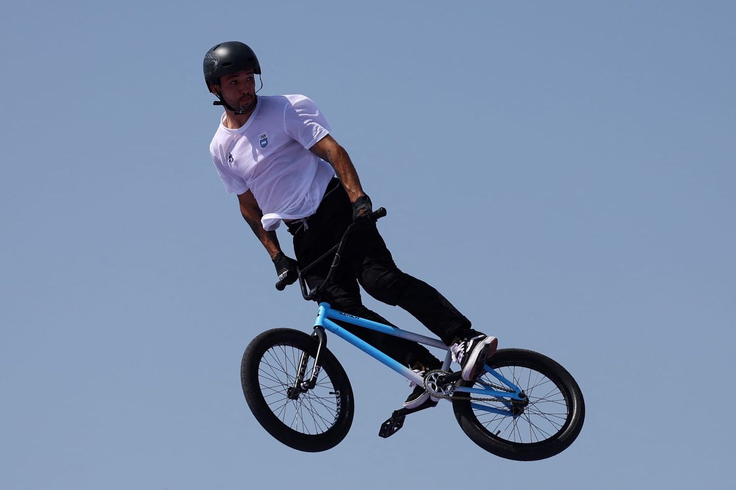 Maligno Torres fue oro en BMX.