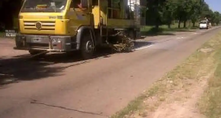 Se realizaron trabajos  de demarcación en la ruta 191