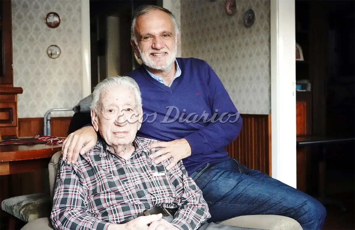 Juan José Sirimarco junto a su hijo Horacio