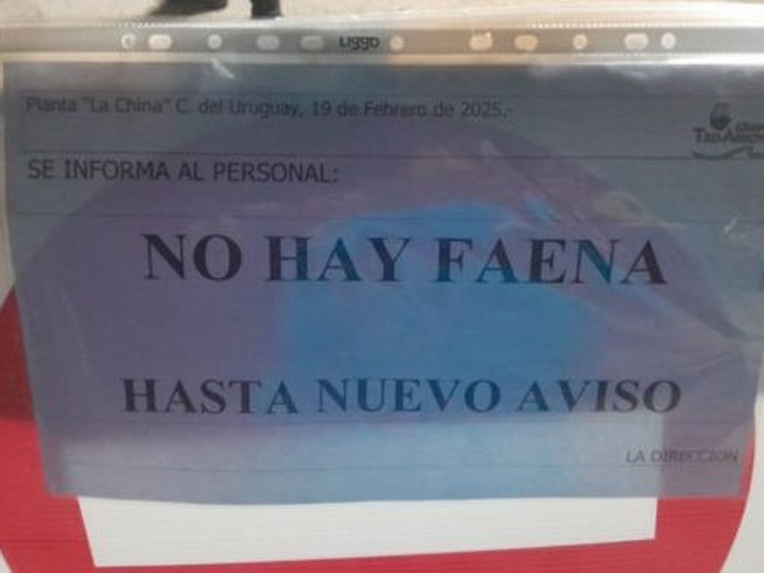 Tres Arroyos paró la faena el día que el Gobierno homologó el acuerdo con el Sindicato