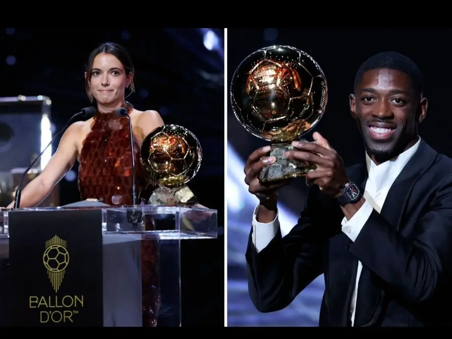 Aitana Bonmatí y Ousmane Dembelé, los garndes ganadores del 2025.