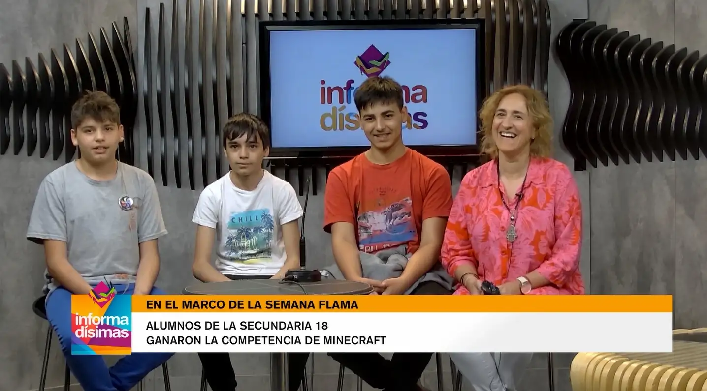 En el marco de la semana Flama, alumnos de la secundaria 18 ganaron la competencia de Minecraft