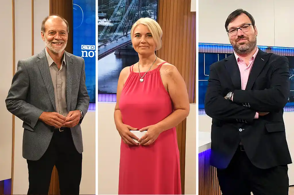 Néstor Picard, María José Ramón y Leonardo Botta, los conductores que estarán al frente de las distintas ediciones de CyD.