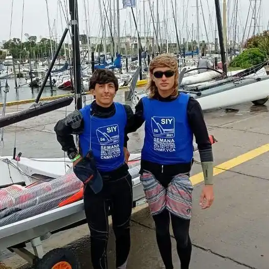 Semana Internacional: Marco Limardo y Lucio Fenouil, subcampeones en 29er