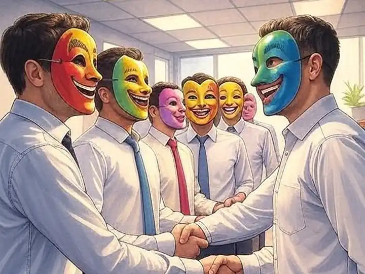 Cuando sonreír se convierte en mandato: muchas culturas corporativas maquillan el miedo con sonrisas impostadas.