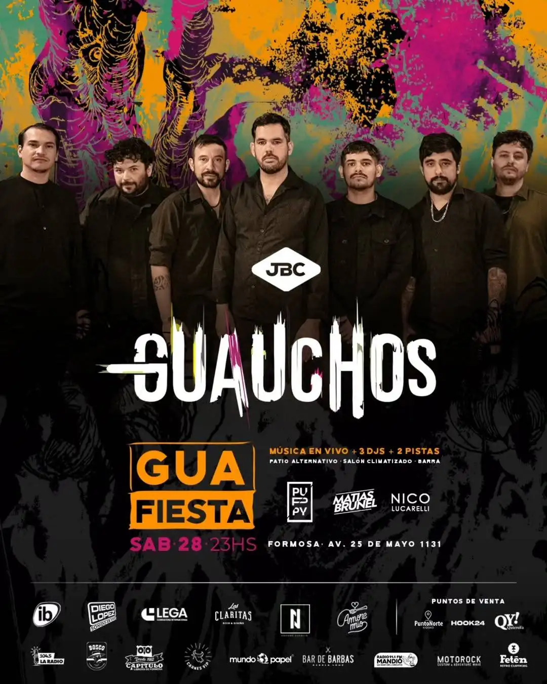 Gua Fiesta con Guauchos en vivo