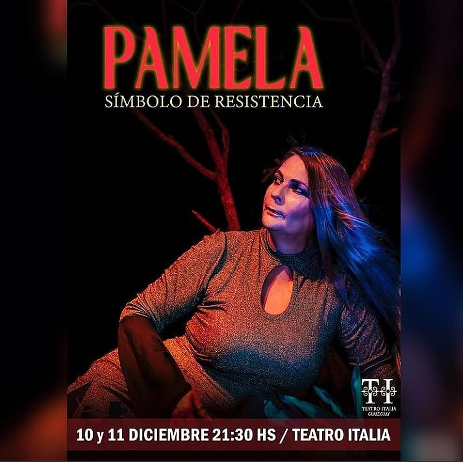 Pamela, símbolo de resistencia se presentará en el Teatro Italia