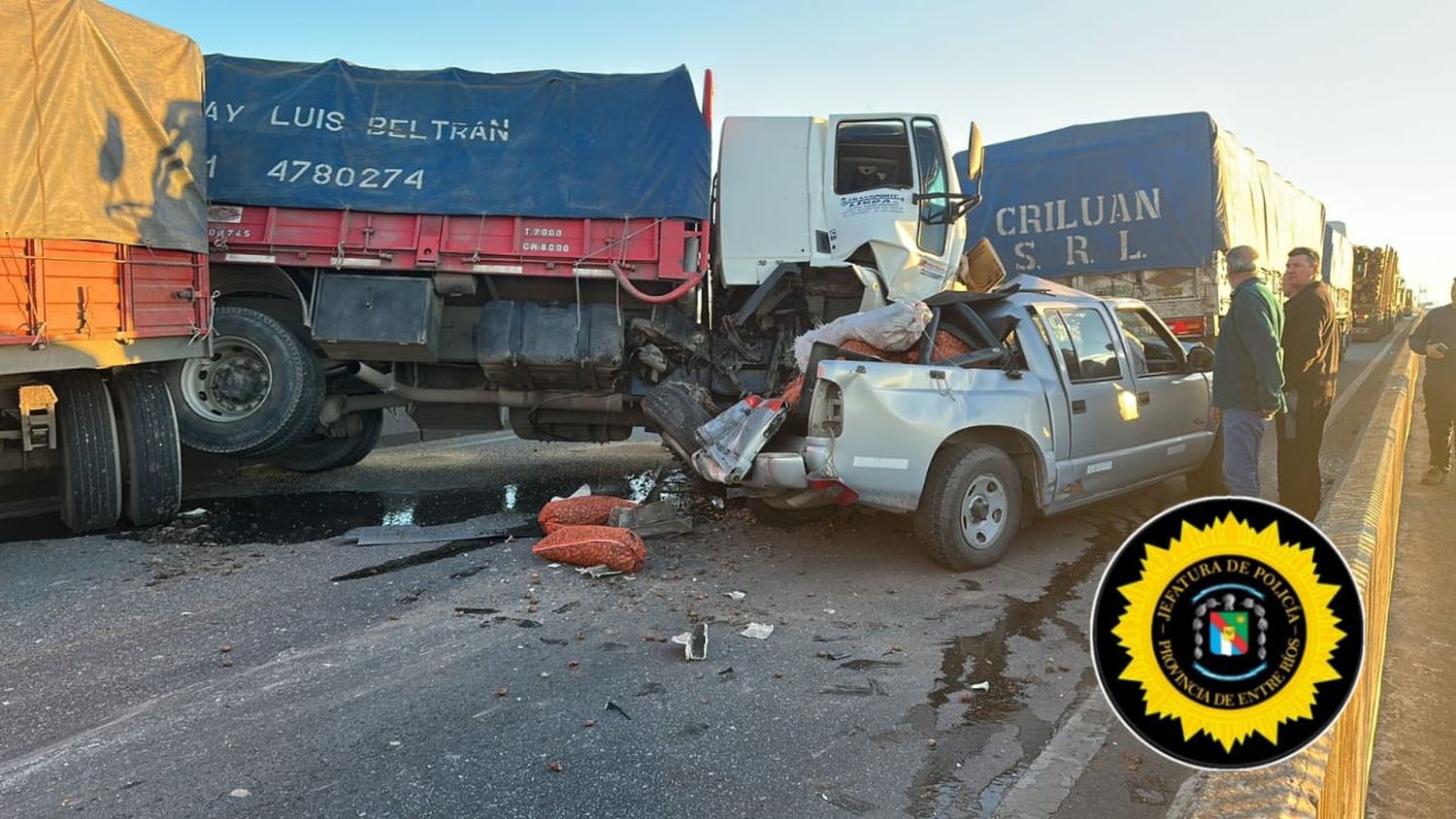 Colisión en cadena en Ruta Nacional 174: se registraron daños materiales pero sin heridos