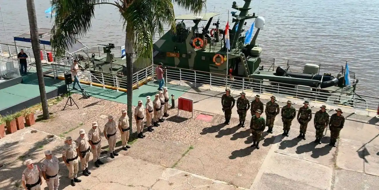 El barco que presentó la ministra de Seguridad.