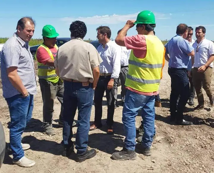 Tareas en el futuro parque eólico Vientos de Miramar