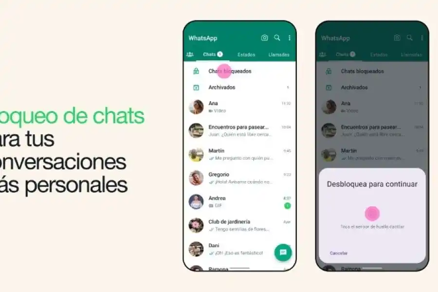 WhatsApp suma una función para bloquear conversaciones y mantenerlas como privadas: los detalles