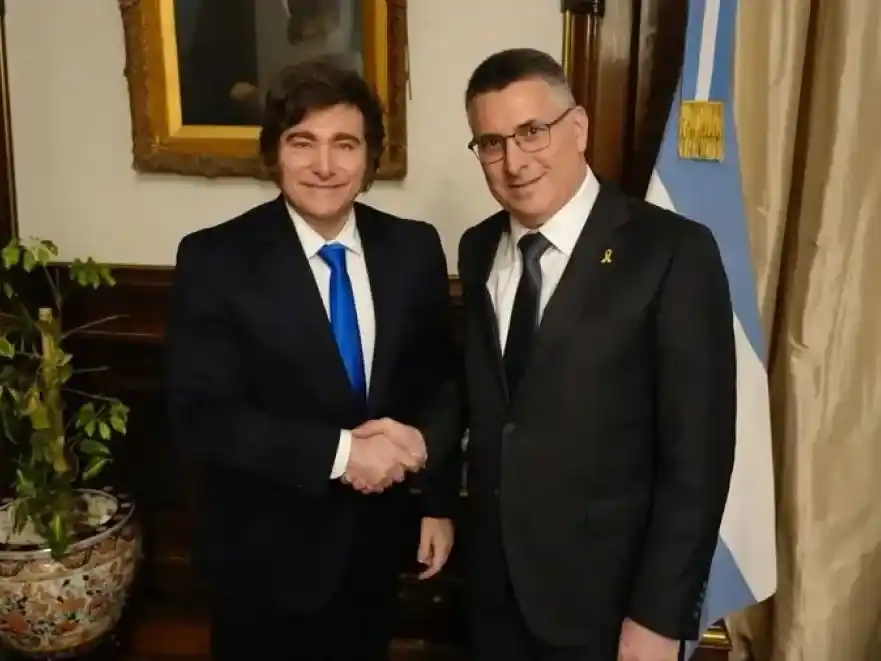 Milei recibió al canciller israelí y confirmó que viajará a Jerusalén para inaugurar la nueva embajada