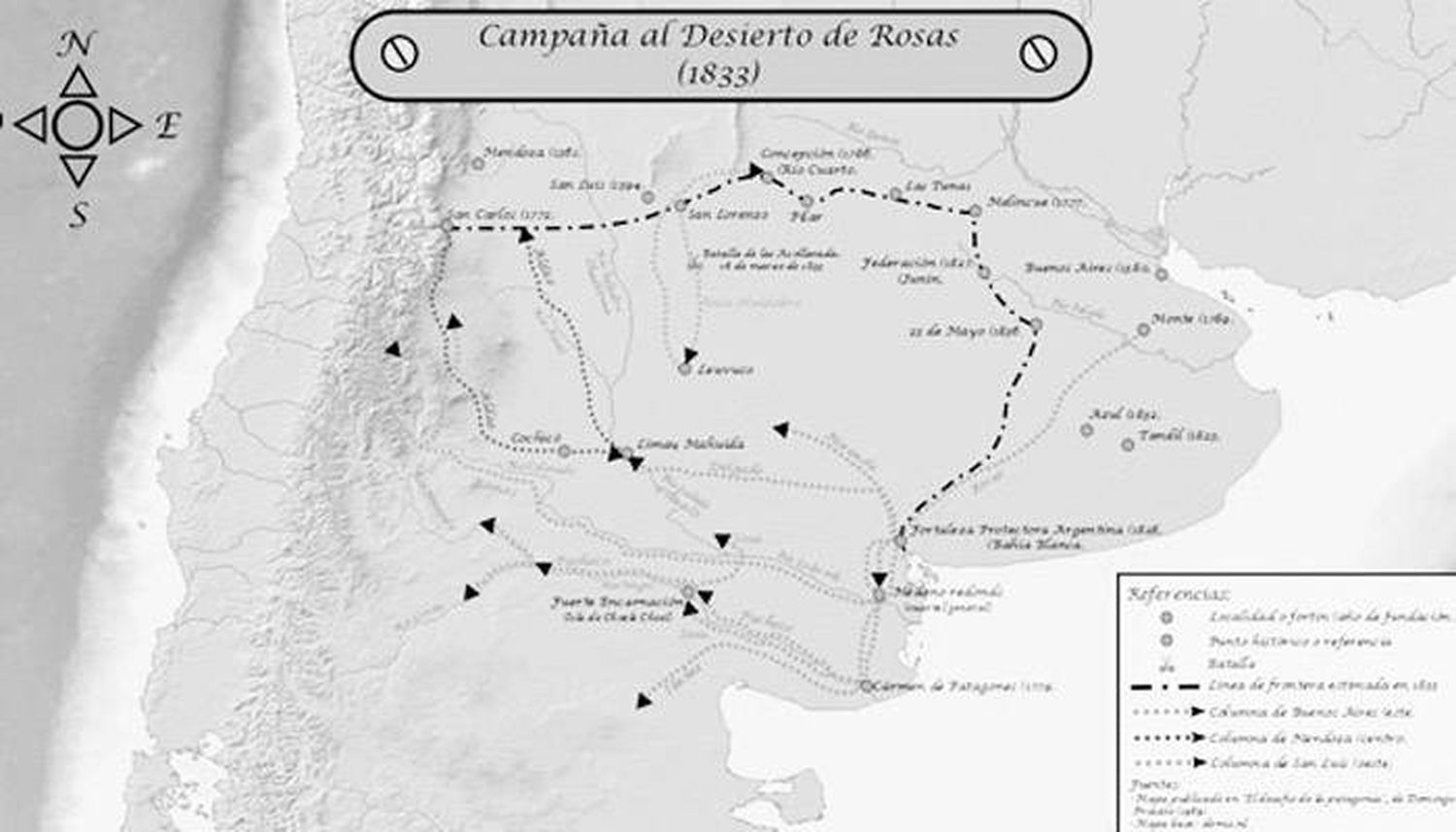 La campaña al desierto del brigadier Juan Manuel de Rosas 