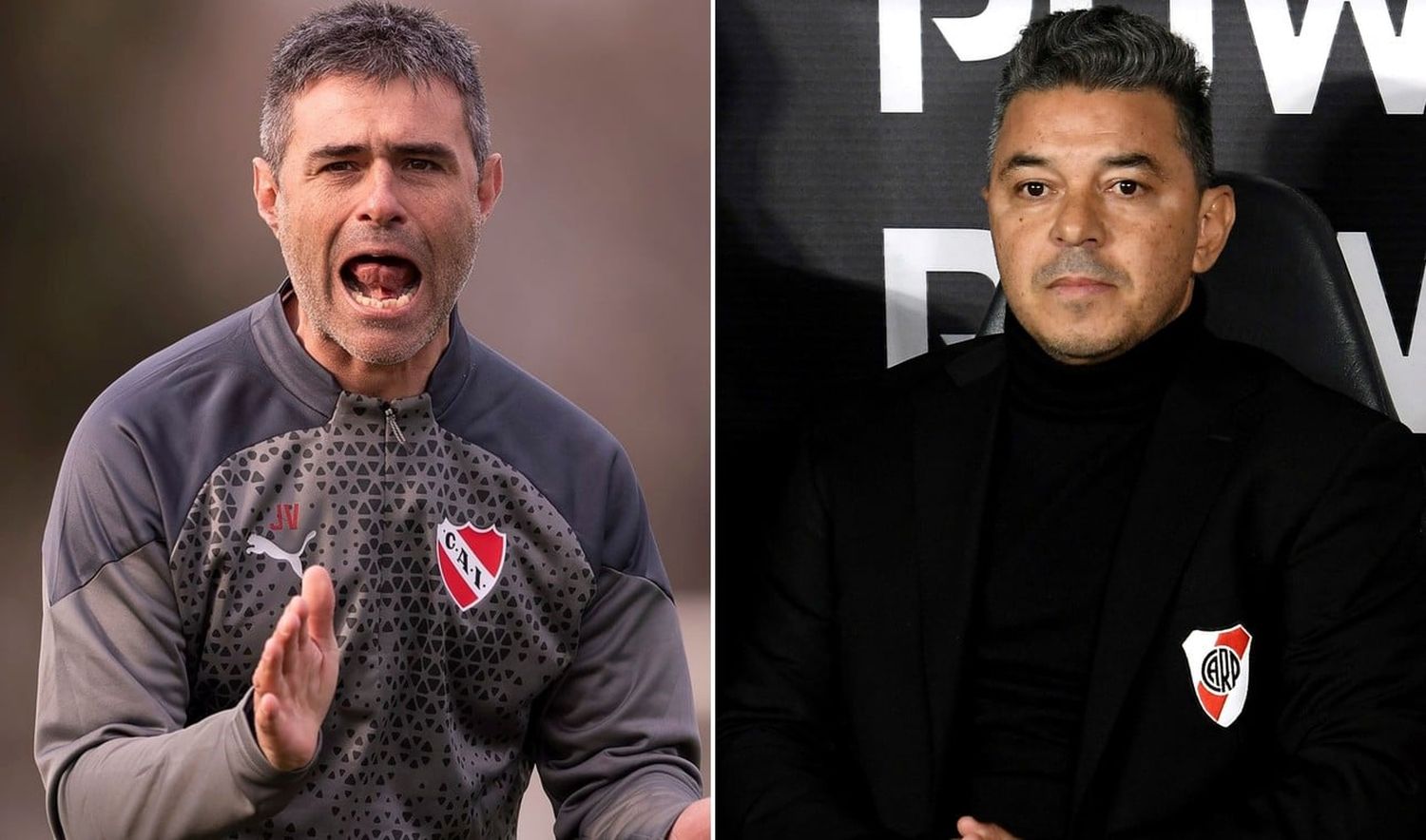 Julio Vaccari y Marcelo Gallardo, se enfrentan por primera vez como entrenadores en un Independiente-River.