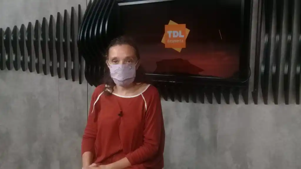 Cecilia Islas en el desayuno de Tandil Despierta