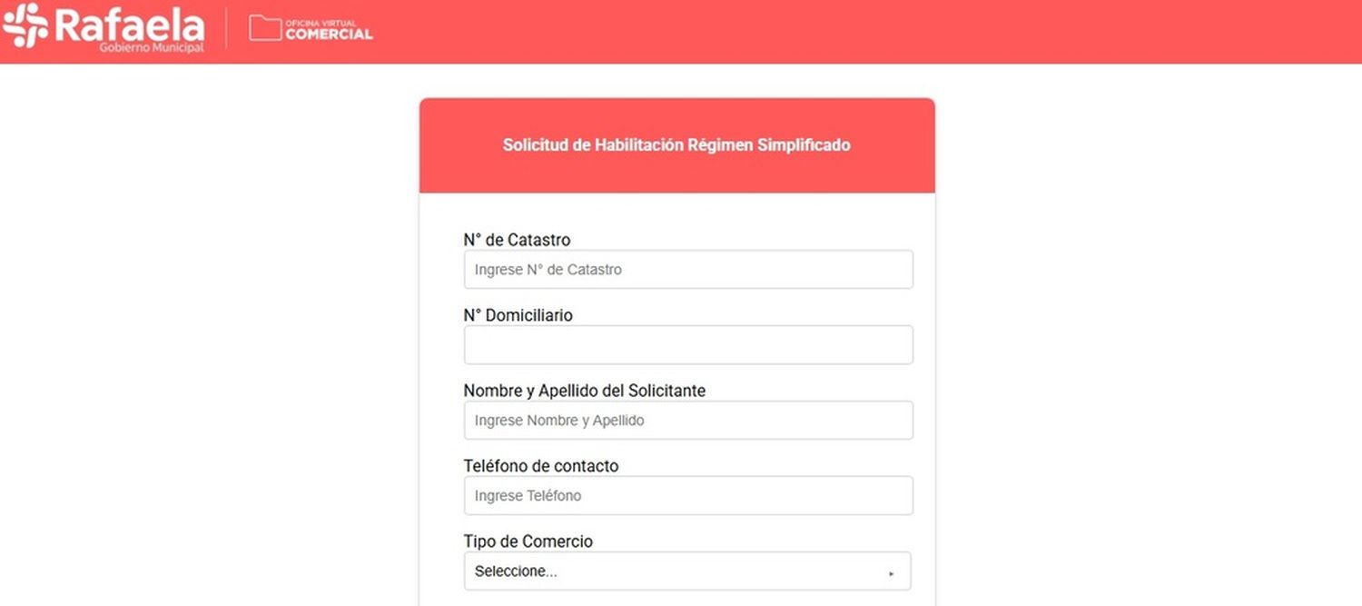 Rafaela: nueva plataforma digital para la habilitación de comercios desde la web del municipio