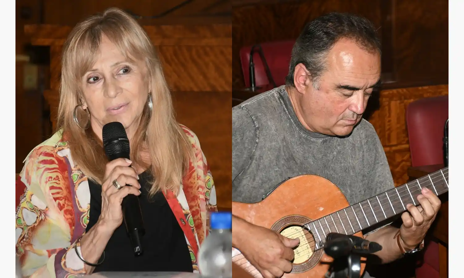 Los artistas recibieron la declaración “de interés” por su aporte a la cultura de Mar del Plata, en un acto realizado en el recinto legislativo.