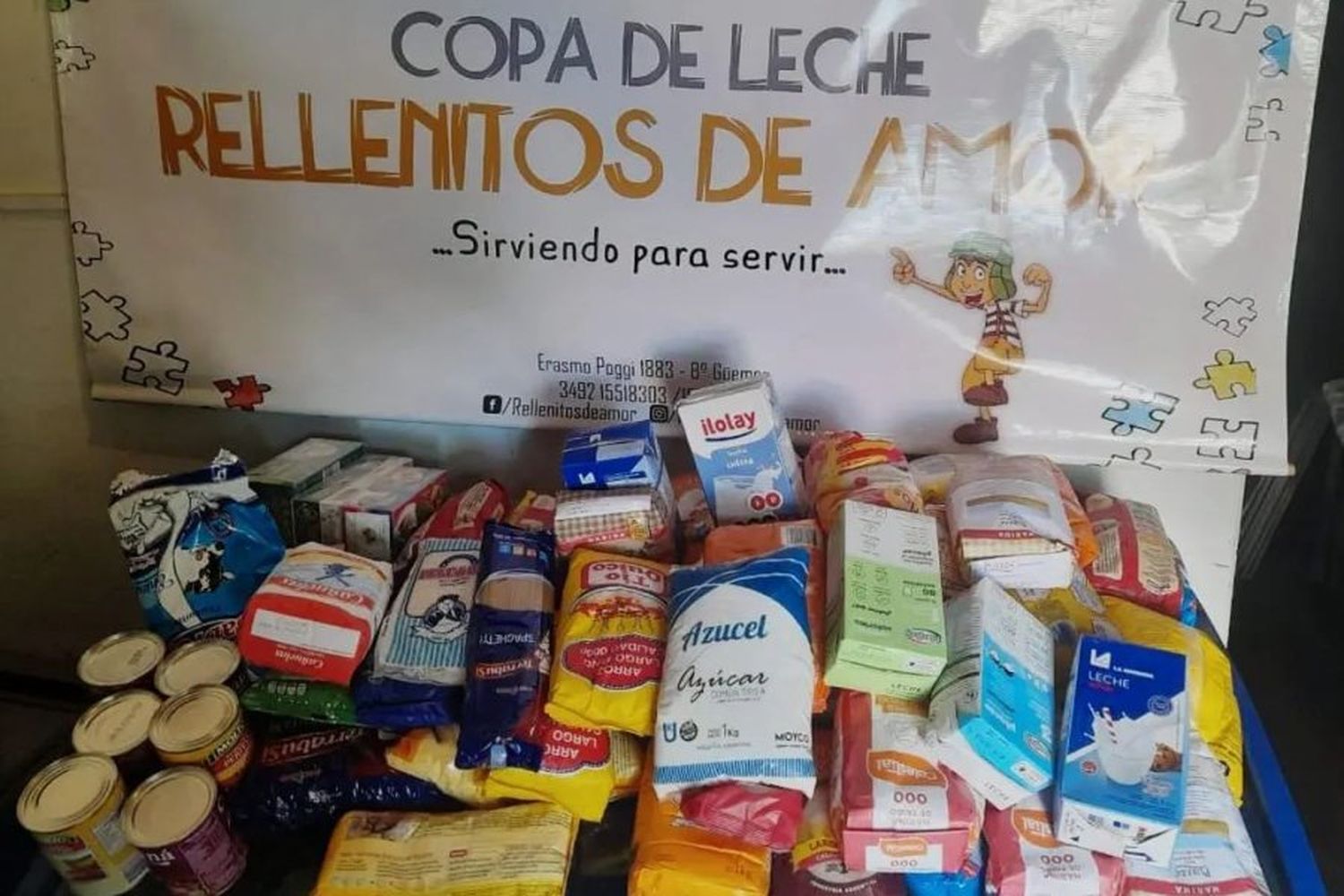 Donaciones hechas por 9 de Julio(Facebook 9 de Julio)