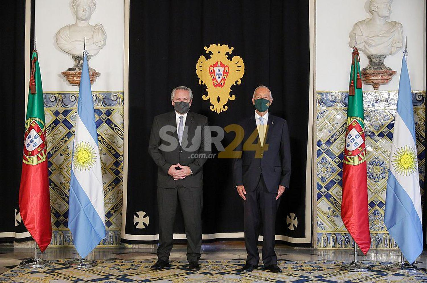 Alberto Fernández se reunió con el presidente de Portugal para reforzar su estrategia frente al FMI