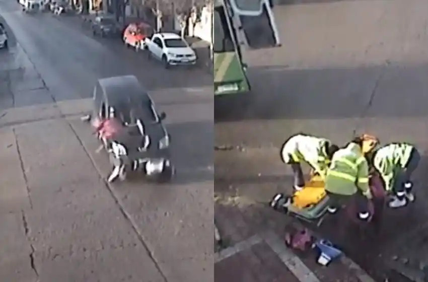 Video: impactante choque en Galicia y 12 de Octubre