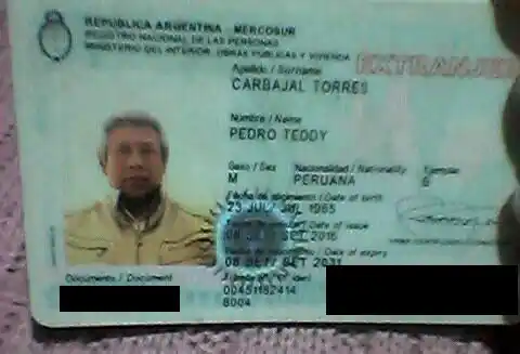 Encontraron el documento de Pedro