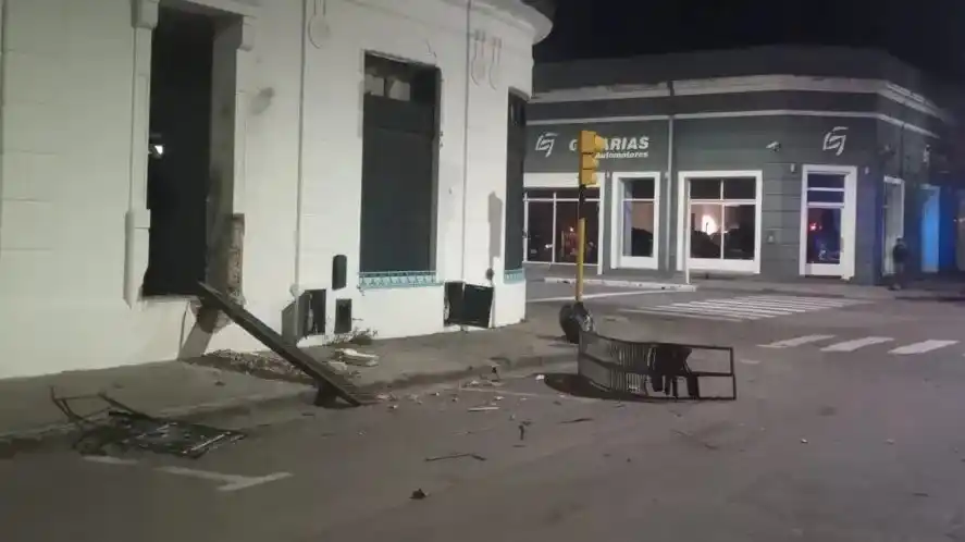 Así quedó el local de La Cámpora