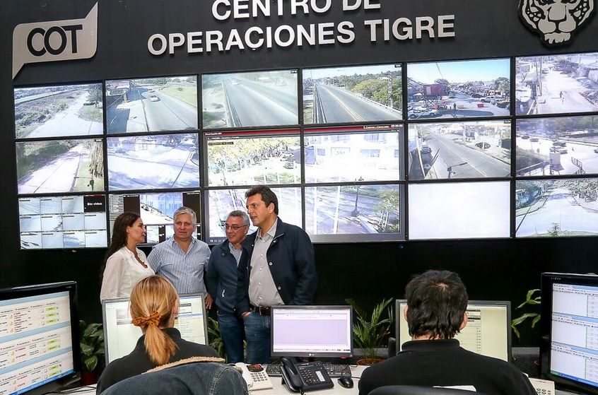 Tigre: Massa y Zamora inauguraron un nuevo sistema de reconocimiento facial